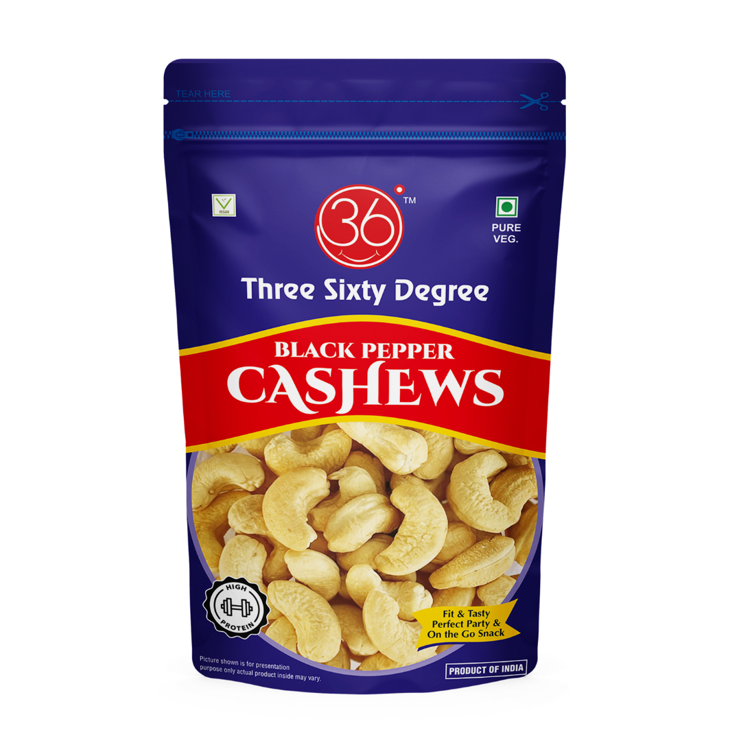 Roasted Black Pepper Cashews Zipper