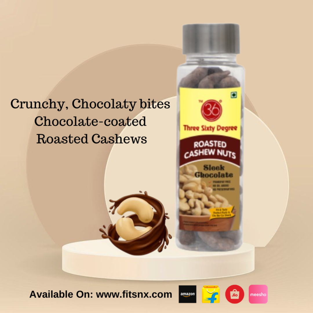Roasted Sleek Chocolate Cashews In Tube - Image 2
