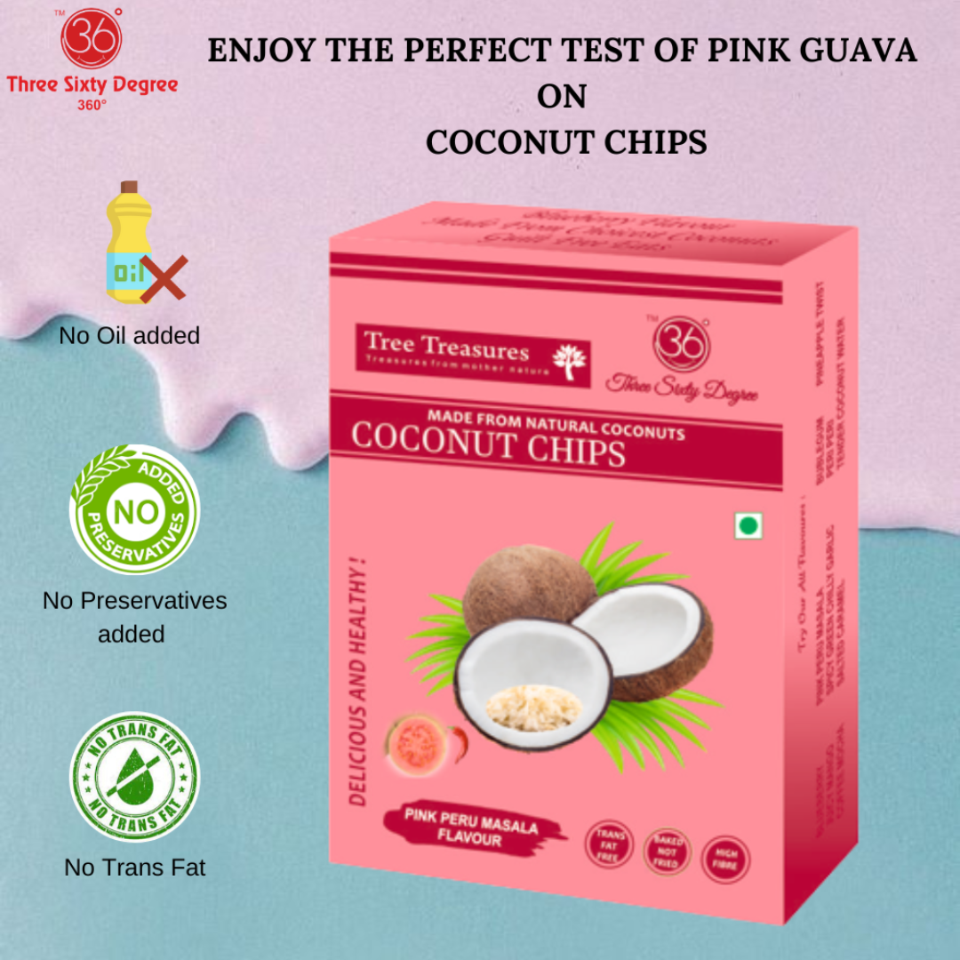 Pink Peru Masala Roasted Coconut Chips - Image 3